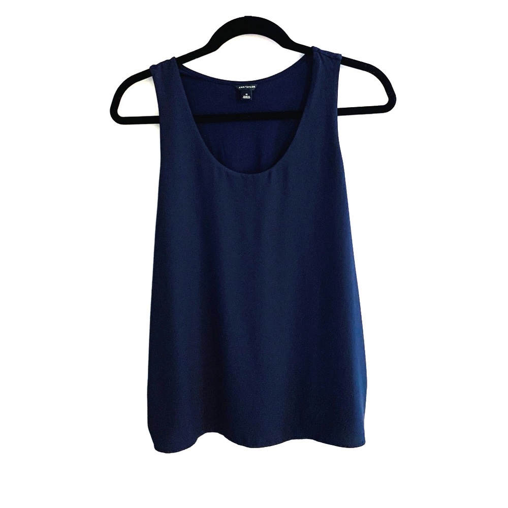 Ann Taylor Navy Blue Tank Top